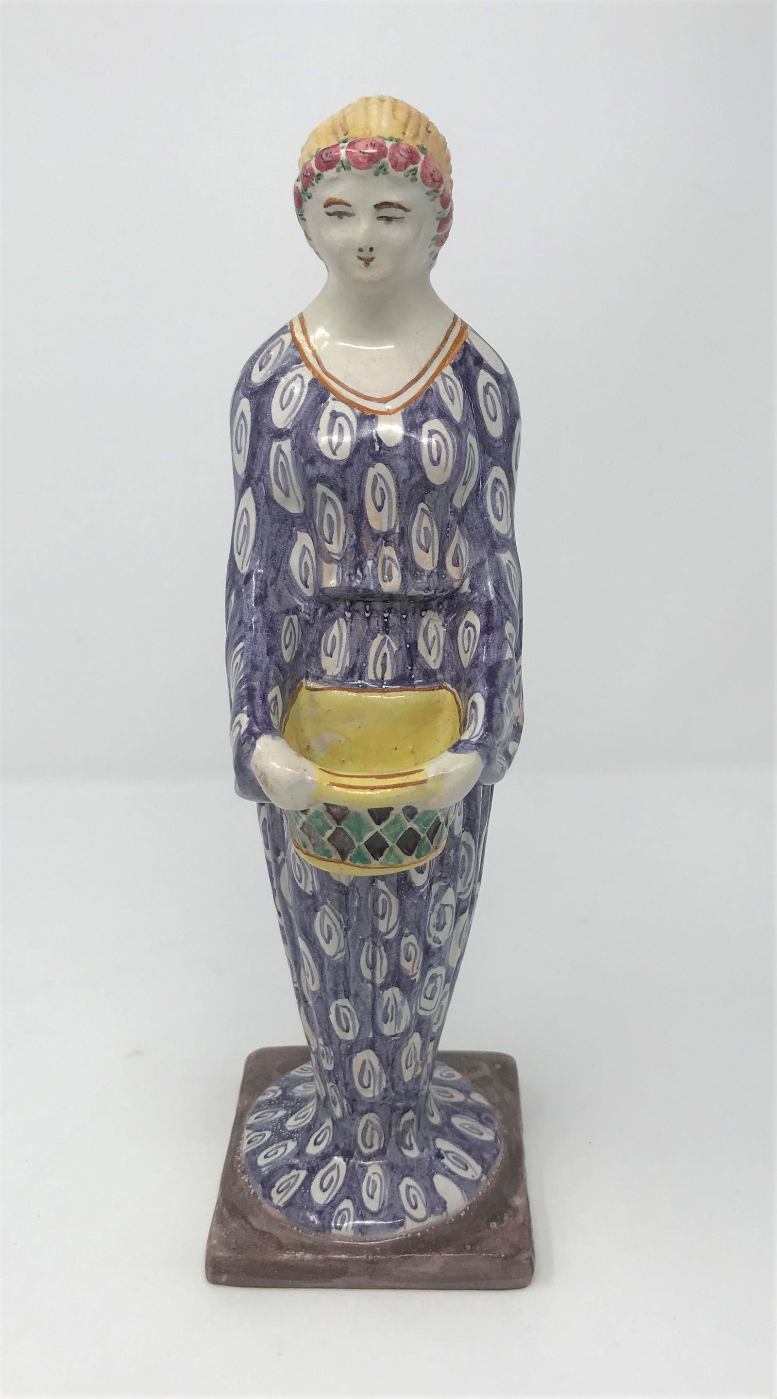 A French Polychrome Salt (or Condiment) Receiver by (1 of 3)