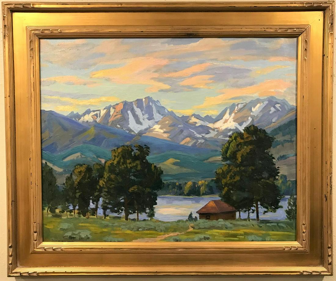 Alfred Wands (CO, NM, OH, 1904-1998) "Evening at (1 of 6)