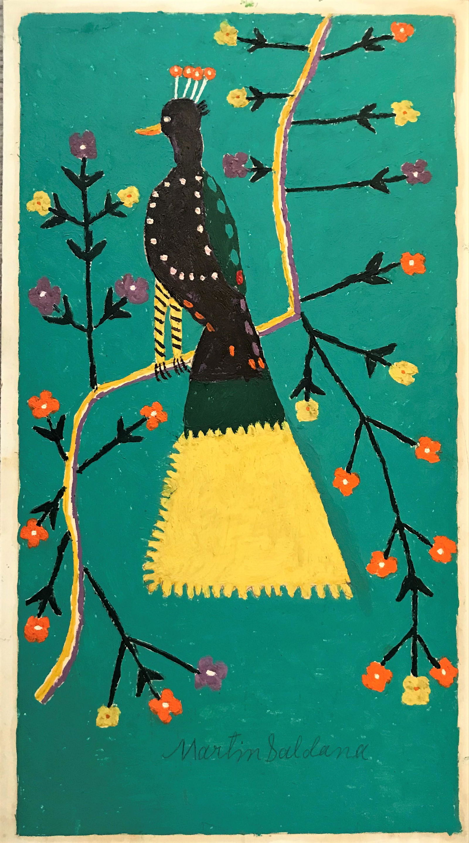 Martin Saldana (1874 - 1965) Oil on Board, c. 1950-55. (1 of 3)