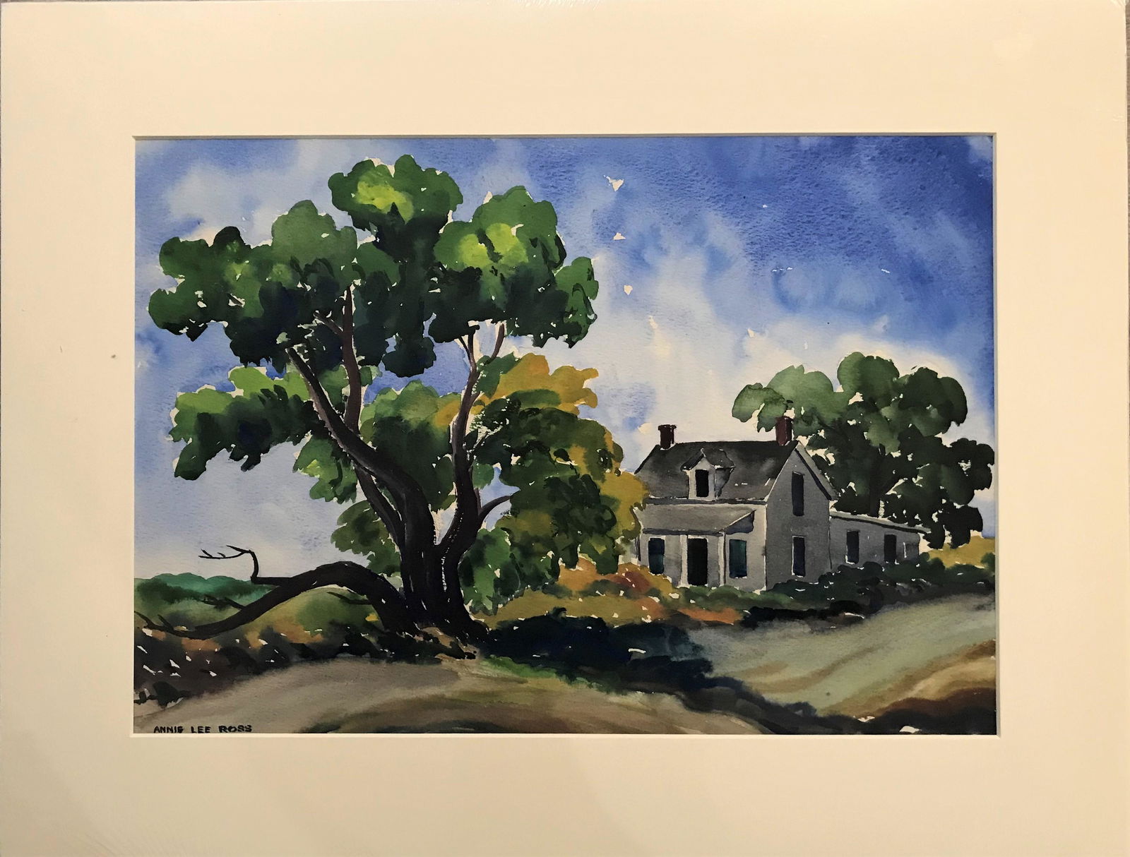 Annie Lee Ross ((KS, CO 1919-1978) Watercolor - (1 of 3)