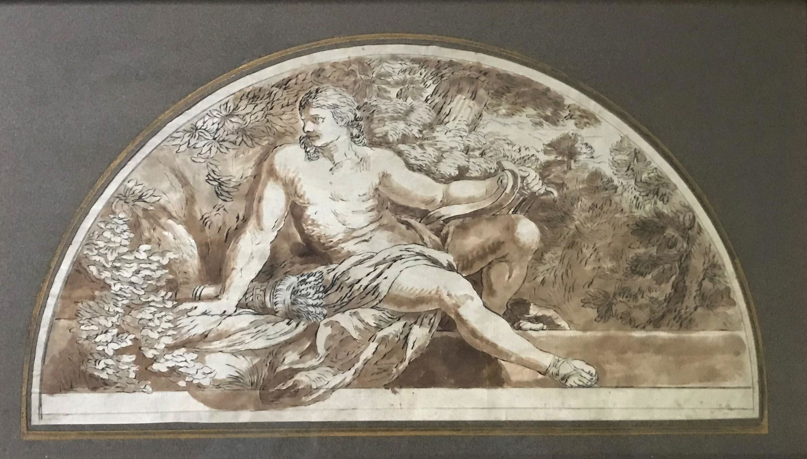 Old Master Style Drawing on Paper. (1 of 2)