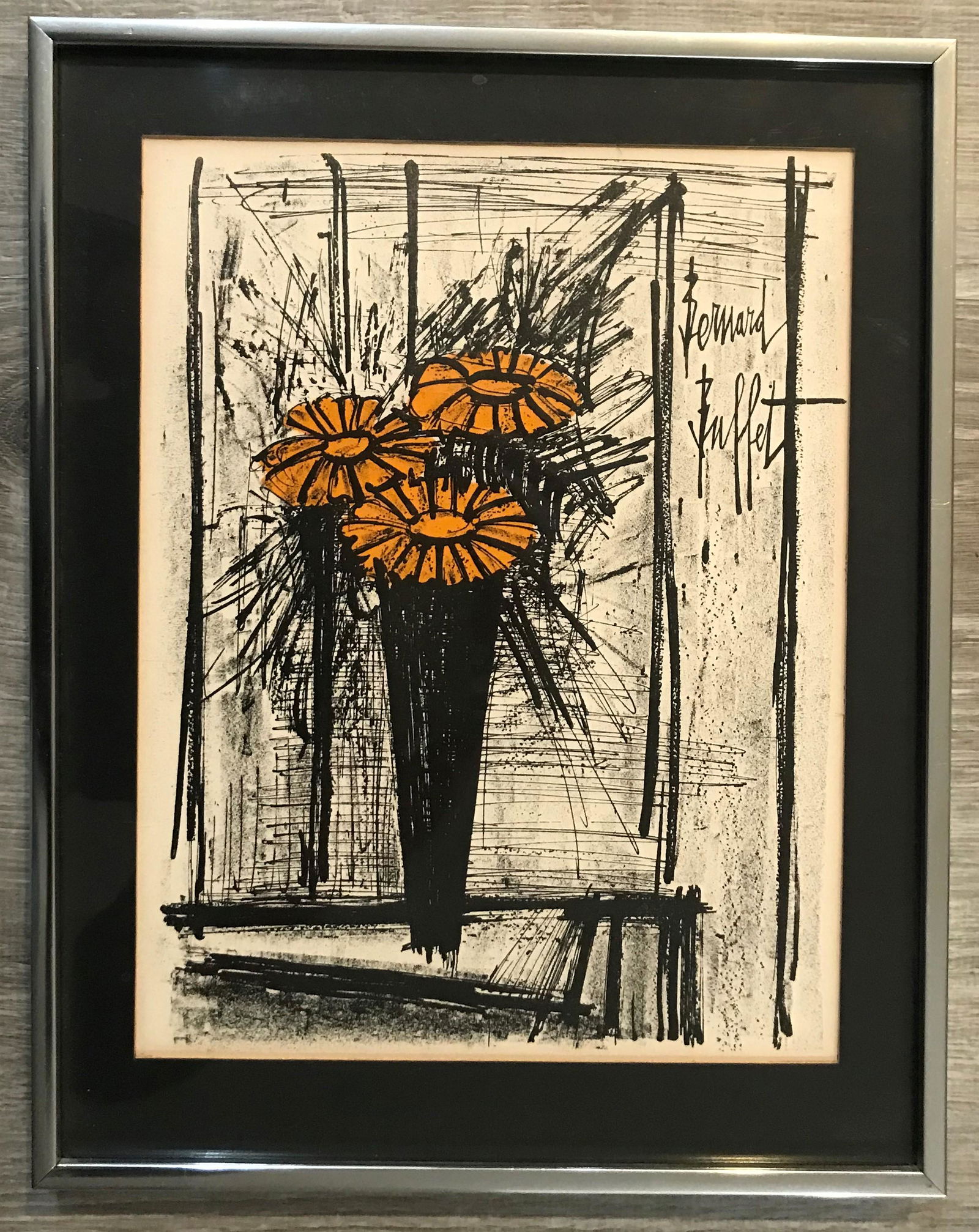 Bernard Buffet (French, 1928 – 1999)"Flowers", (1 of 4)