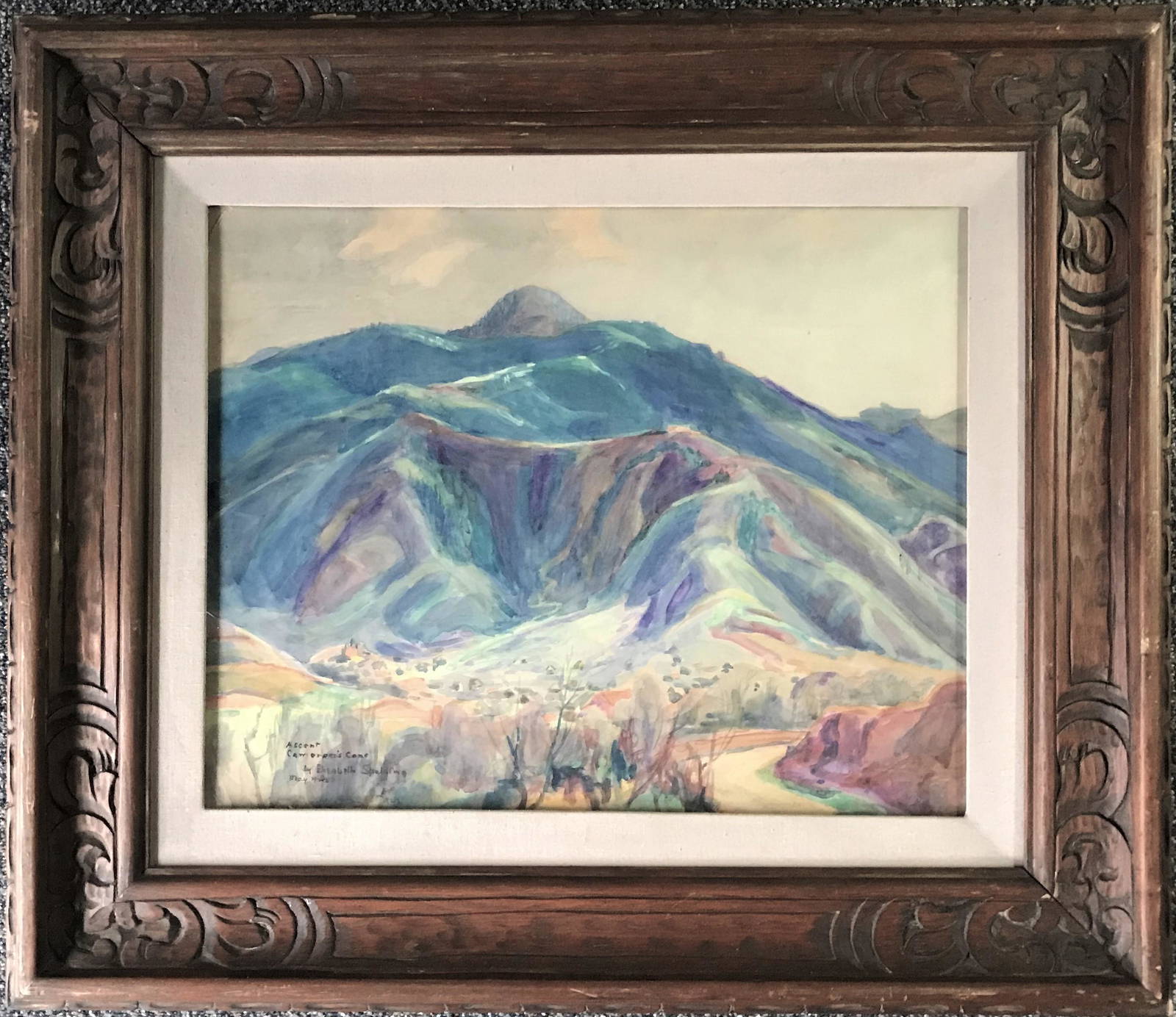 Elisabeth Spalding (co 18681954) "ascent, Cameron's Cone", 1922. Auction