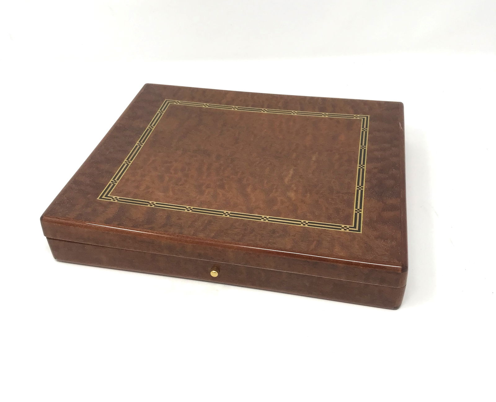 French Inlaid Wooden Cigar Box by Dunhill (1 of 5)