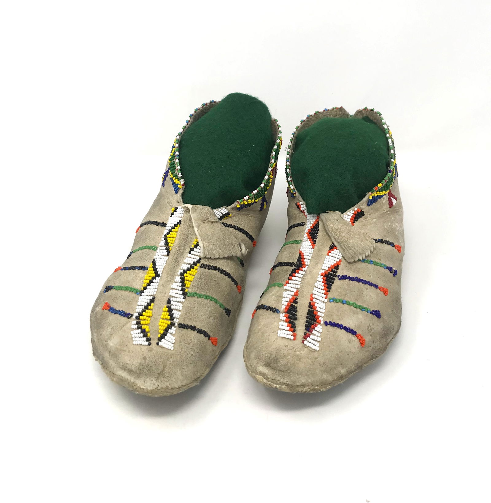 Apache Beaded Moccasins, mid-20th Century. (1 of 4)