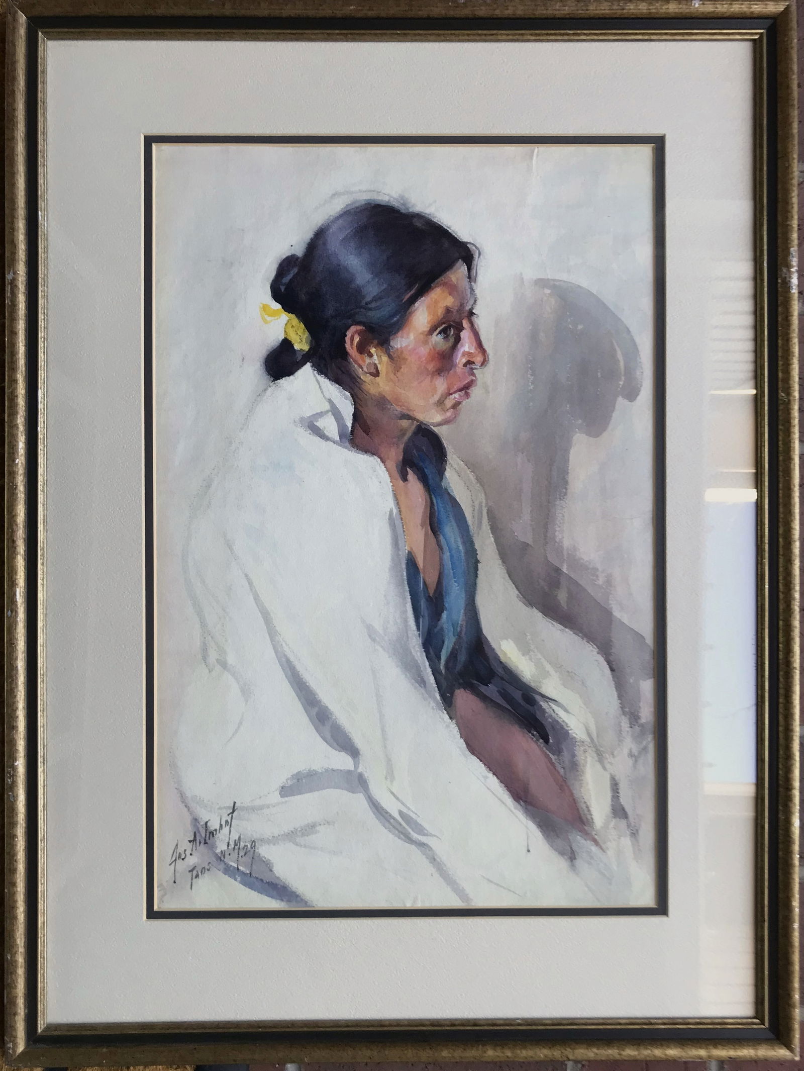 Joseph Imhof (NM 1871-1955) "Santiago", Taos, NM, 1929. (1 of 7)