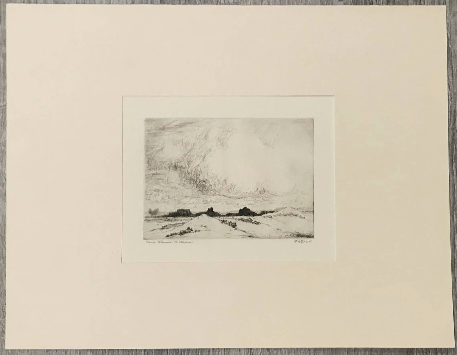 Albert Groll (american 18661952) "rain Clouds New Mexico" Auction