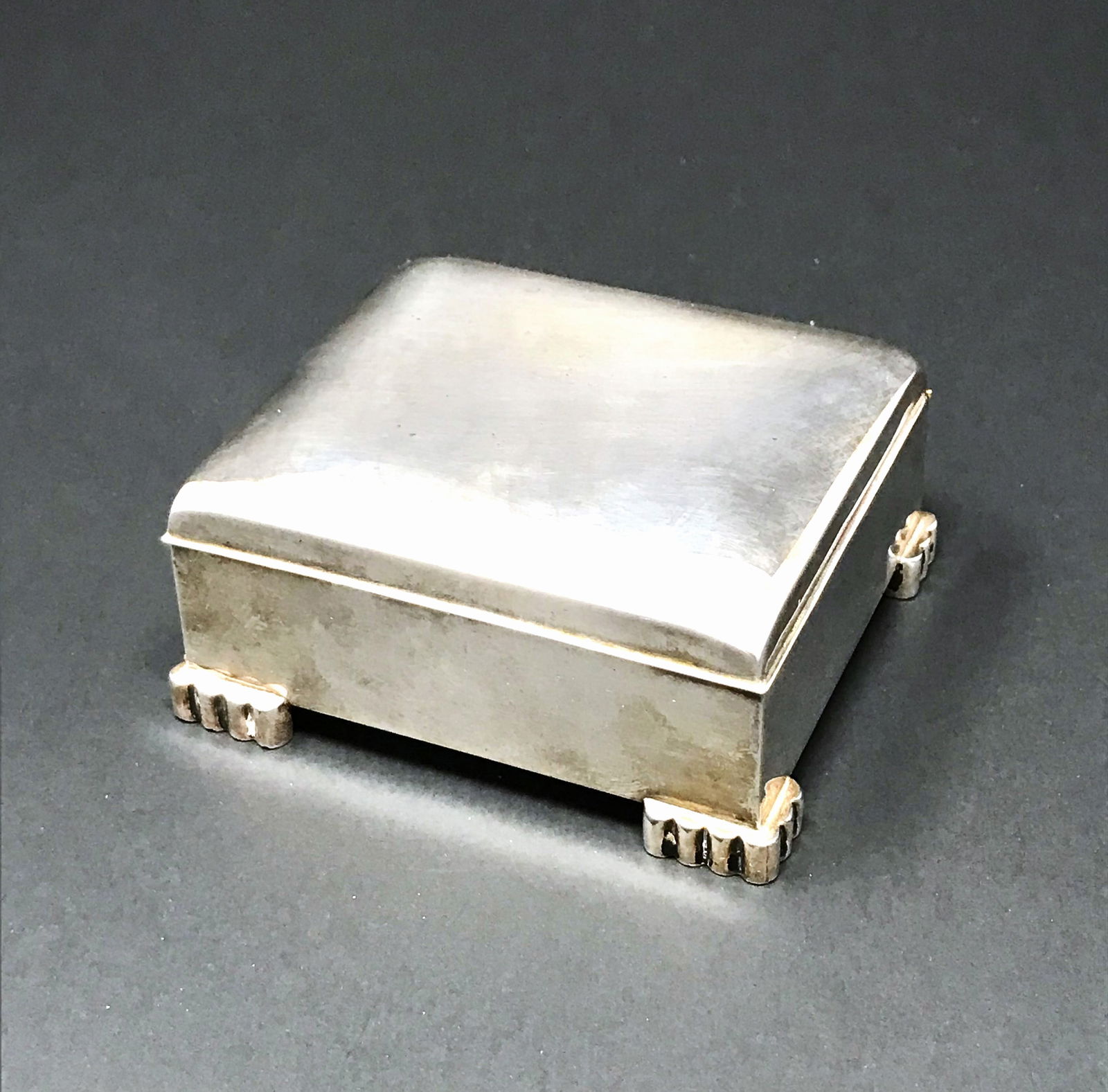 Poole Art Deco Silver Table Box, c.1935. (1 of 6)