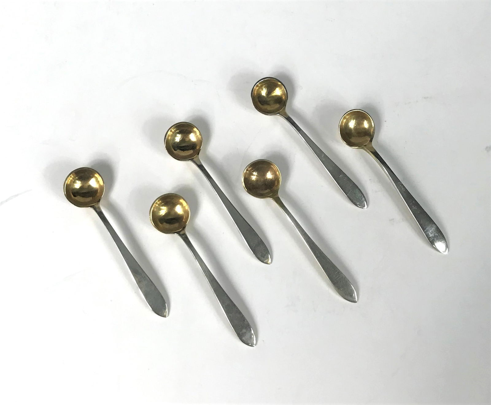 Tiffany & Co. Set of six (6 pc.) Sterling Salt Spoons. (1 of 4)