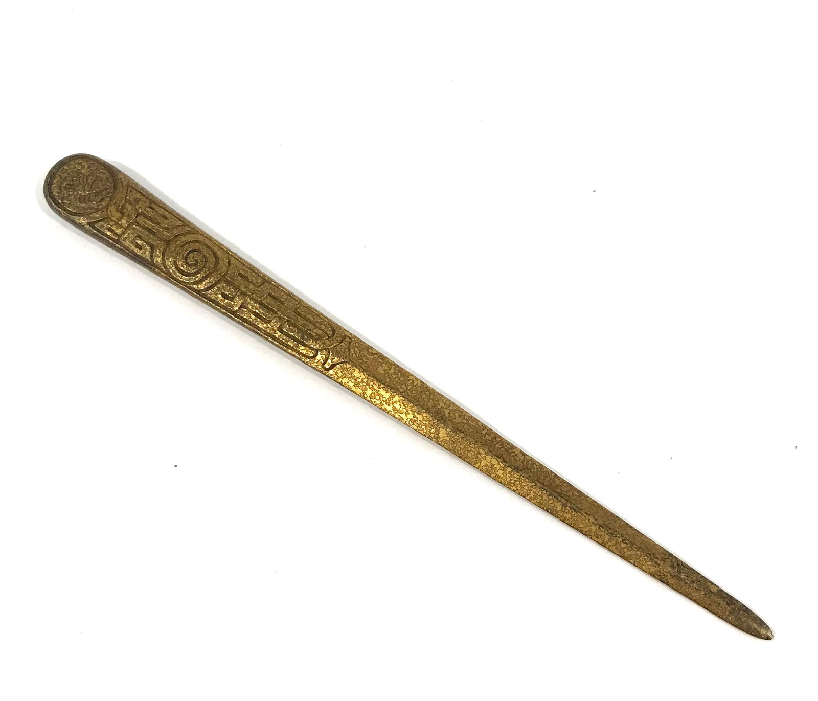 Tiffany Studios Letter Opener in Zodiac Pattern, c. 1900. (1 of 3)