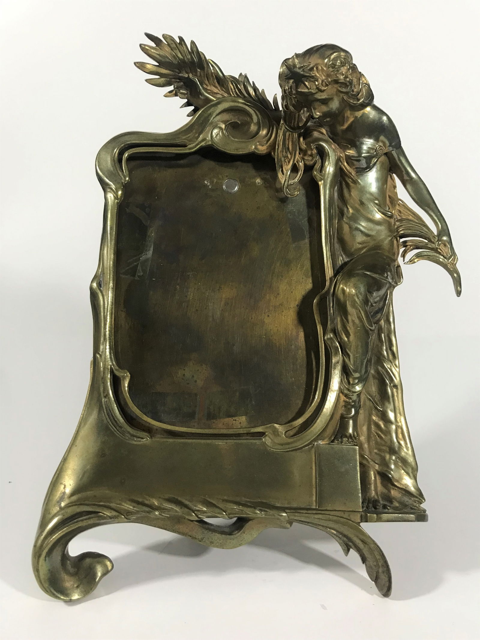 Art Nouveau Bronze Table-Top Picture Frame, c. 1895. (1 of 5)