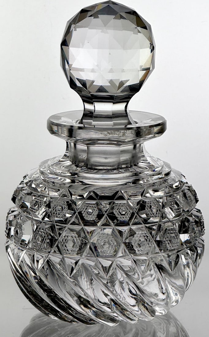 Rare  J. Hoare Richelieu Cut Glass Cologne (1 of 2)