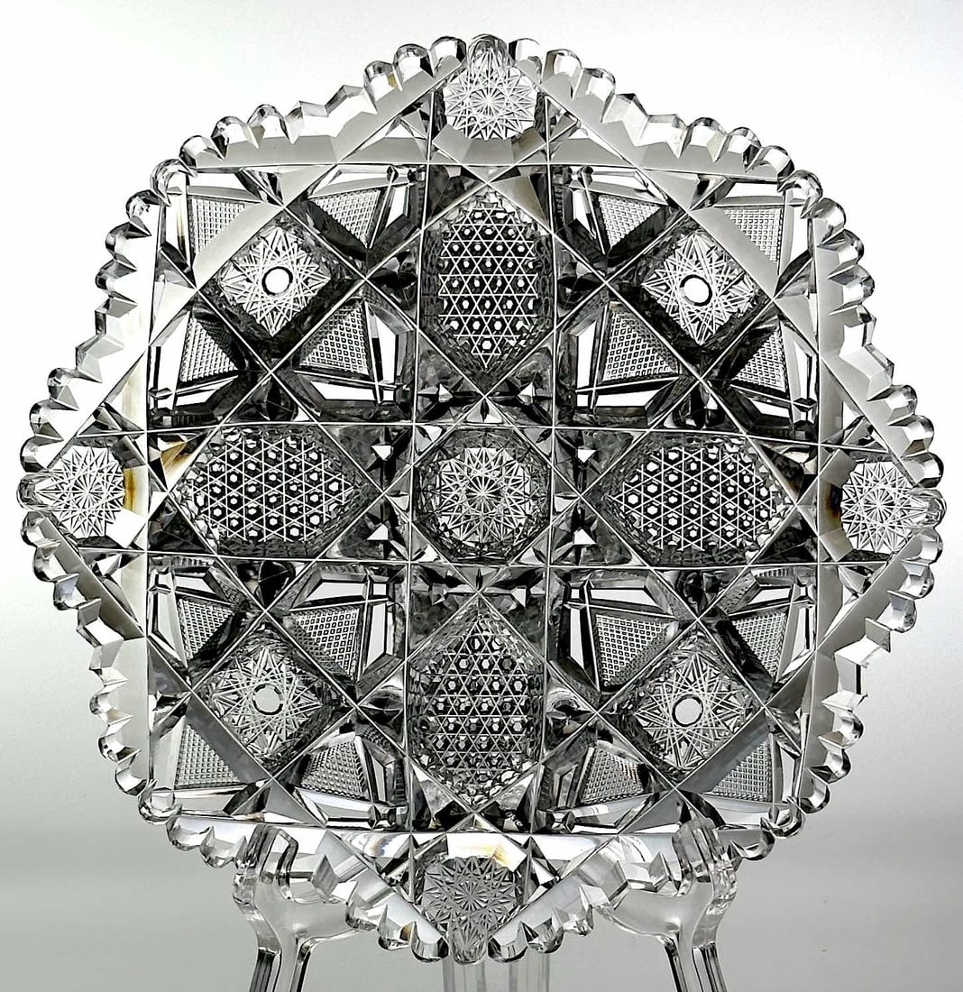 Rare Libbey WC Anderson Isabella Cut Glass 7" Plate (1 of 2)