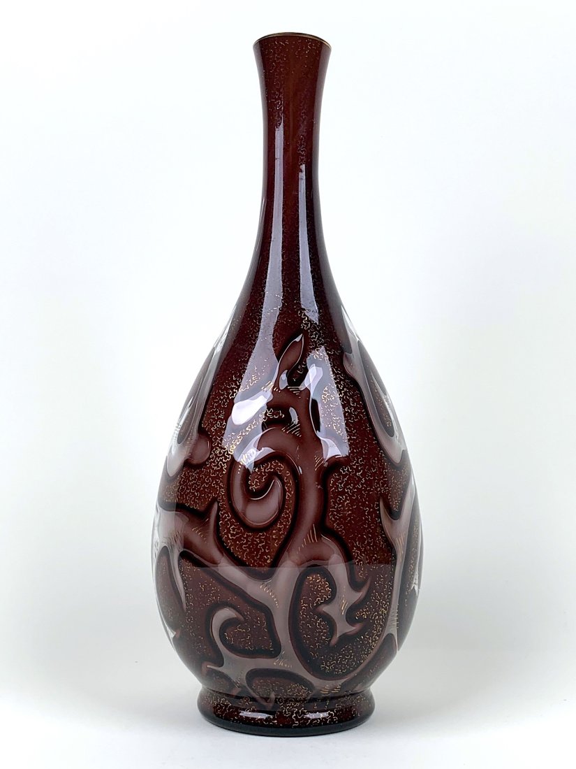 Austrian Loetz Art Glass Vase, Octopus Design (1 of 5)