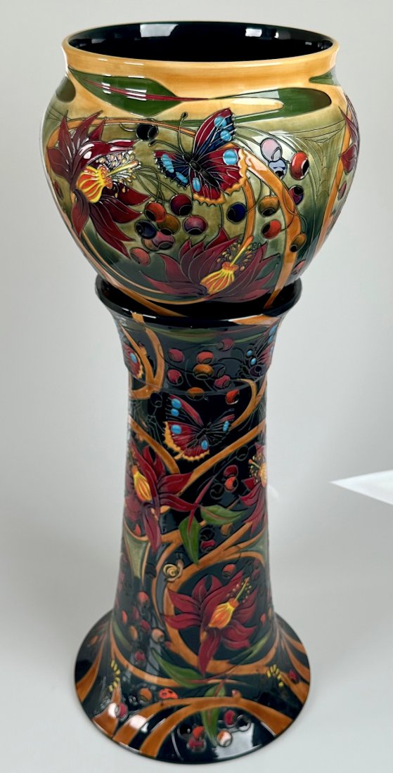 Monumental English Moorcroft Jardiniere Emma Bossons 34" (1 of 8)