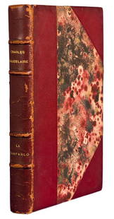 BAUDELAIRE AND SAINT-ANDRE - La Fanfarlo...1947: [BAUDELAIRE, Charles (1821-1867)]. La Fanfarlo [with:] Le jeune enchanteur [with:] Choix de maximes consolantes sur l'amour. Paris: Les Editions Andre Vial, 1947. Octavo, 3 vols in 1. (8 13/16 x 5 3/8