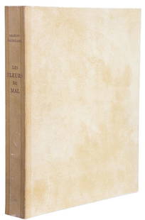 BAUDELAIRE AND DIGNIMONT - Les Fleurs du Mal 1947: BAUDELAIRE, Charles (1821-1867) - Andre DIGNIMONT (1891-1965). Les Fleurs du Mal. [Paris]: Editions De La Maison Française, 1947. Quarto. (11 1/8 x 8 7/8 inches). 225pp. Text in French. Color