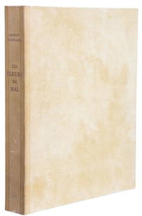 BAUDELAIRE AND DIGNIMONT - Les Fleurs du Mal 1947: BAUDELAIRE, Charles (1821-1867) - Andre DIGNIMONT (1891-1965). Les Fleurs du Mal. [Paris]: Editions De La Maison Française, 1947. Quarto. (11 1/8 x 8 7/8 inches). 225pp. Text in French. Color illustr