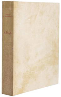 CHATEAUBRIAND - Atala. Rene le dernier Abencerage 1948: CHATEAUBRIAND, Francois Rene de (1768-1848). Atala. Rene et le dernier Abencerage.. Paris: Editions de la Maison Francaise, 1948. Quarto. (11 1/8 x 9 inches). 258 (4) pp. 46 original wood-engraved