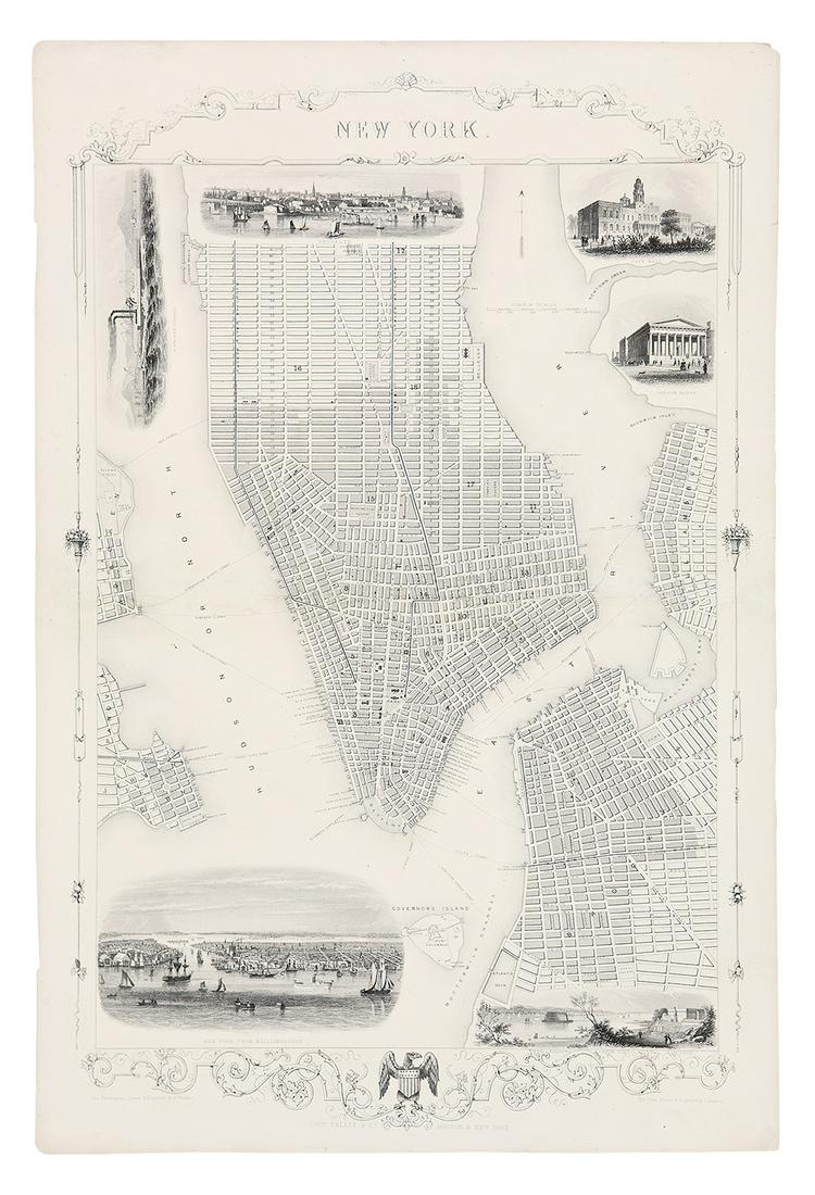 RAPKIN - New York Manhattan Map 1852 (1 of 1)