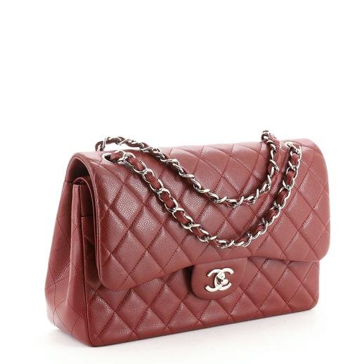 Chanel Classic Double Flap Bag Quilted Caviar Jumbo (1 of 4)