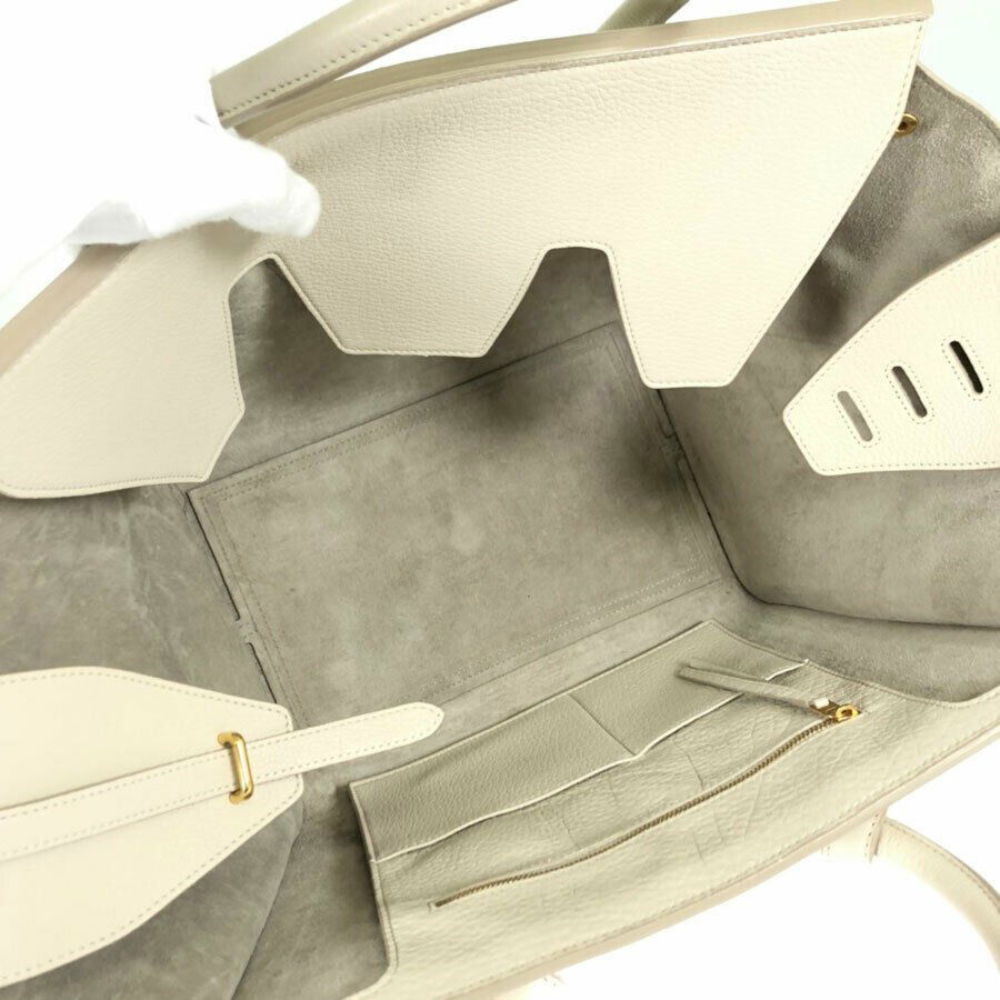 ELINE Tie bag With porch beige leather Women's handbag (1 of 5)