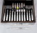 CASED FRUIT/DESSERT KNIVES AND FORKS FOR TWELVE - 2
