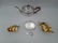 GEORGE III THREE PIECE SILVER TEA SET WITH TRIVET - 3