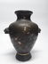 PAIR OF MEIJI PERIOD JAPANESE MIXED METAL VASES - 4