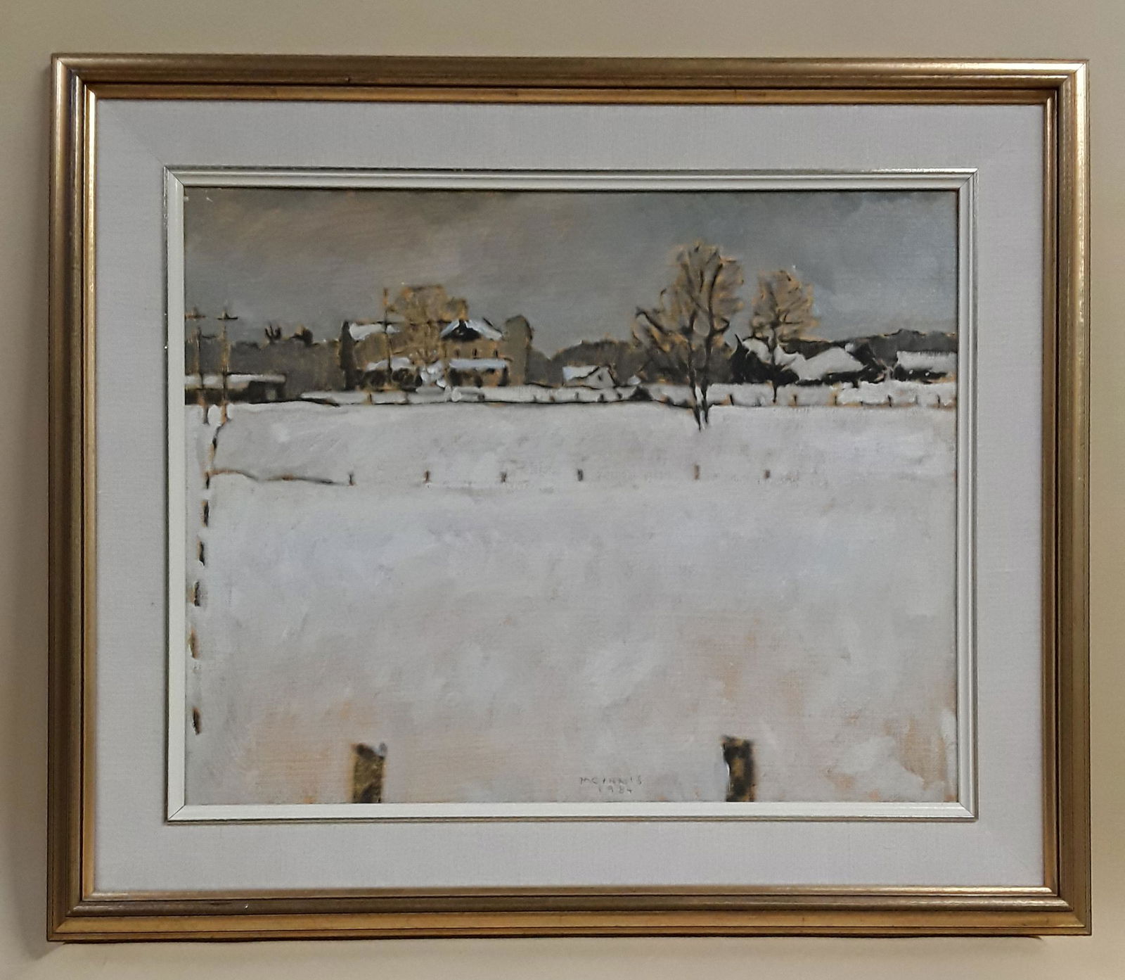 ROBERT FRANCIS MICHAEL MCINNIS, "WINTER FARM" (1 of 4)