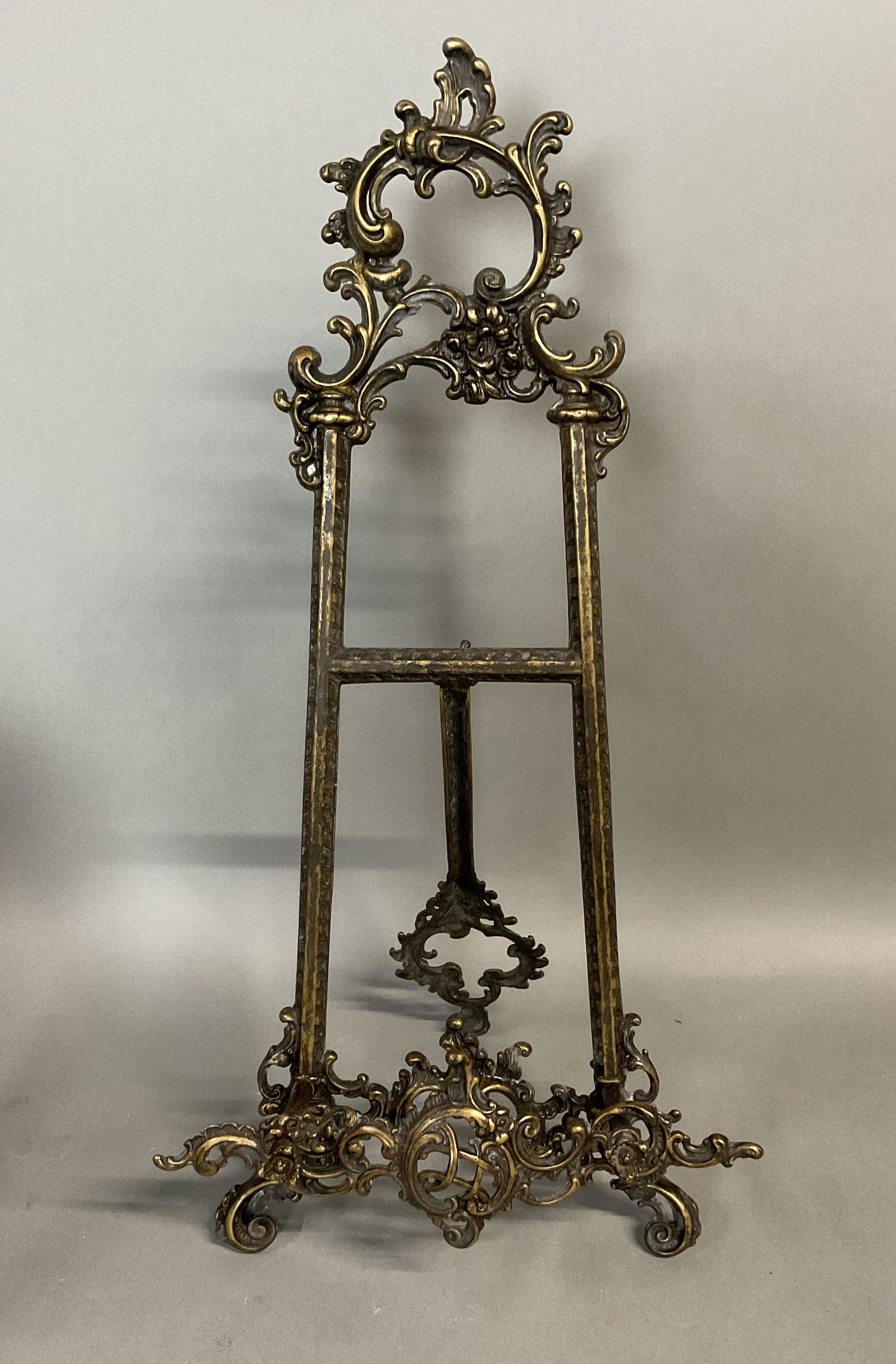 ANTIQUE BRASS TABLE EASEL (1 of 3)