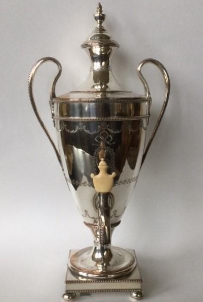 18TH C.  OLD SHEFFIELD PLATE TEA URN (1 of 6)