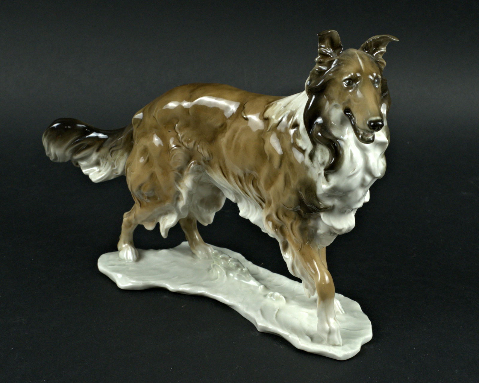 RARE AND LARGE HUTSCHENREUTER COLLLIE FIGURINE (1 of 5)