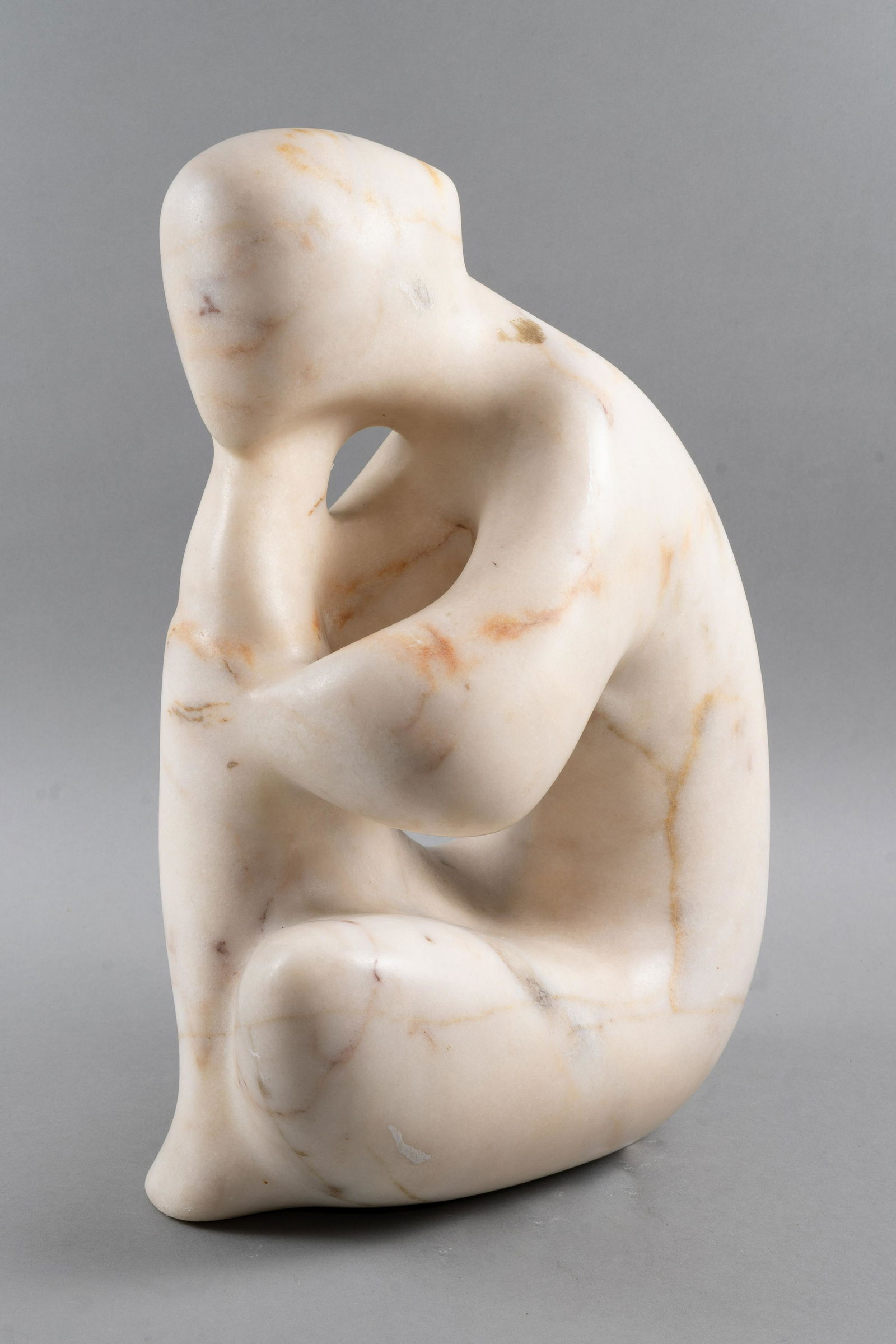 MODERNIST ABSTRACT MARBLE SCULPTURE (1 of 4)