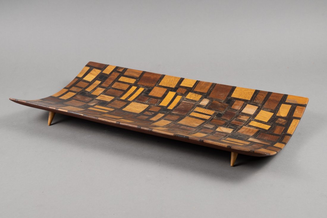 MID CENTURY INLAID TRAY (1 of 5)