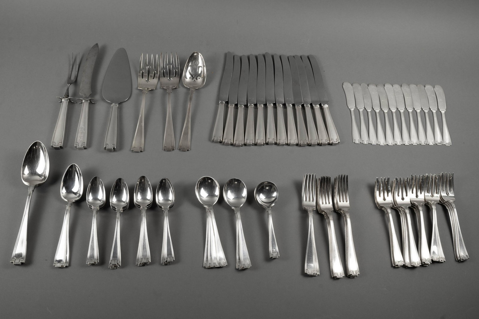 GORHAM STERLING FLATWARE SERVICE (1 of 4)