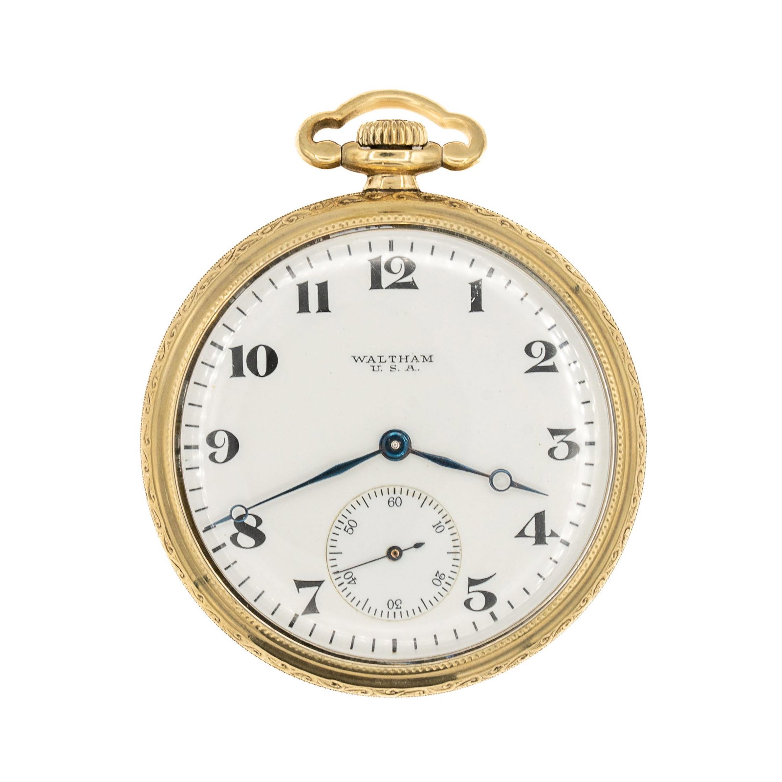 ANTIQUE WALTHAM ROLLED GOLD POCKET WATCH (1 of 4)