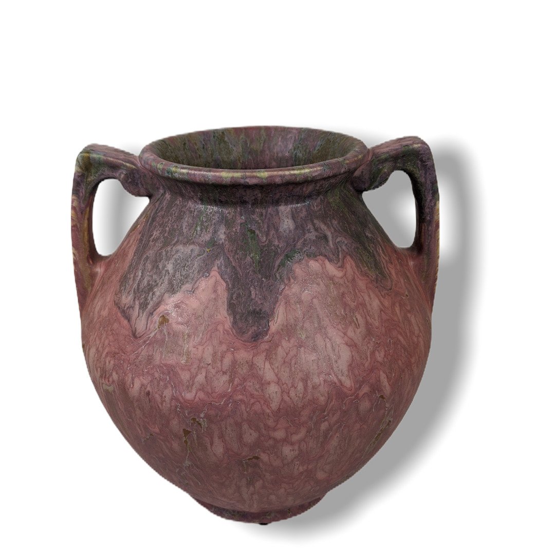 141 Roseville Carnelain Pottery (1 of 3)