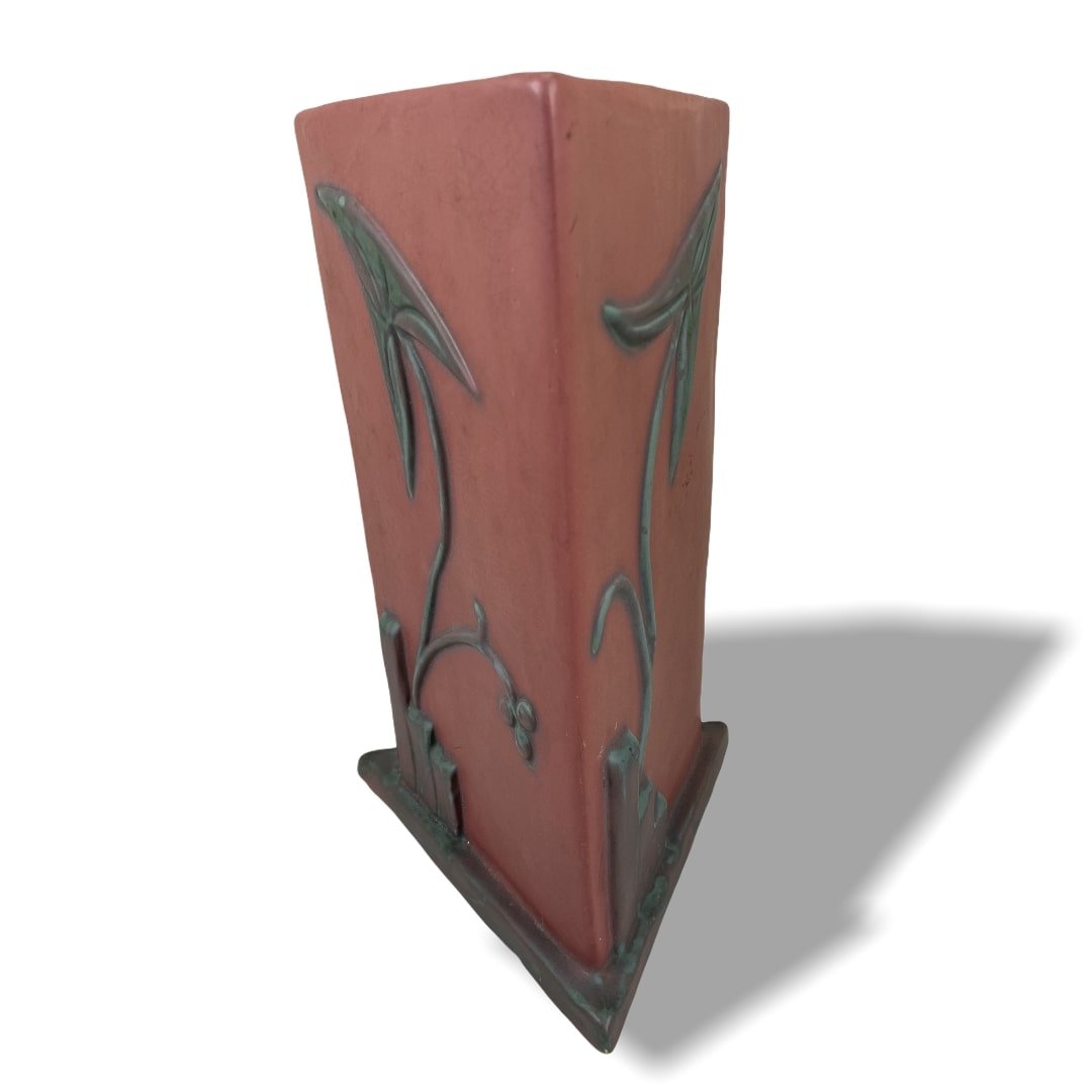 Weller Tutone Pottery: Weller Tutone Pottery Vase crisp mold Large piece 6" W x 11.5" H