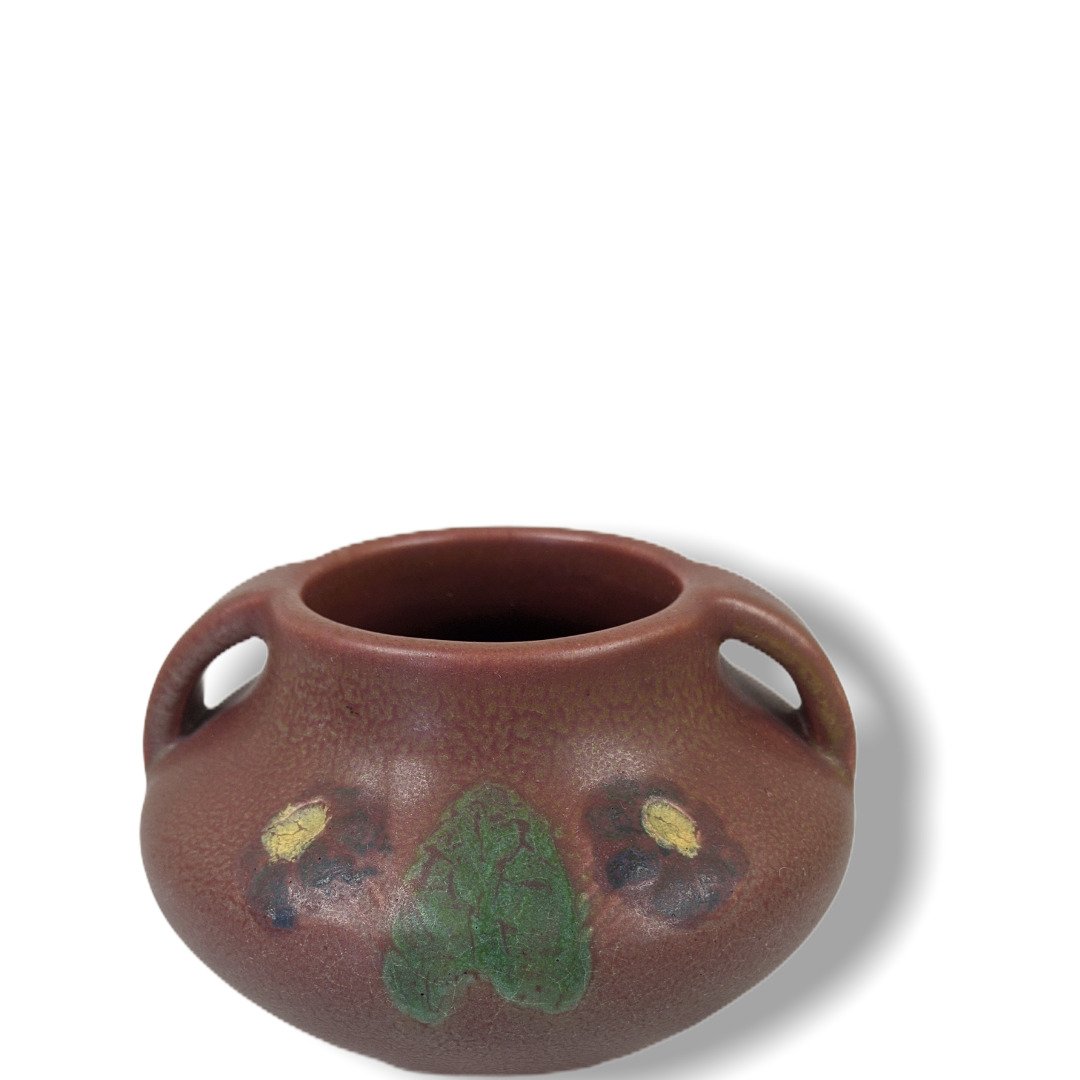 Rookwood Pottery: Rookwood Vase dated 1915. Marked CST for Charles Todd. 5" W x 3.5" H