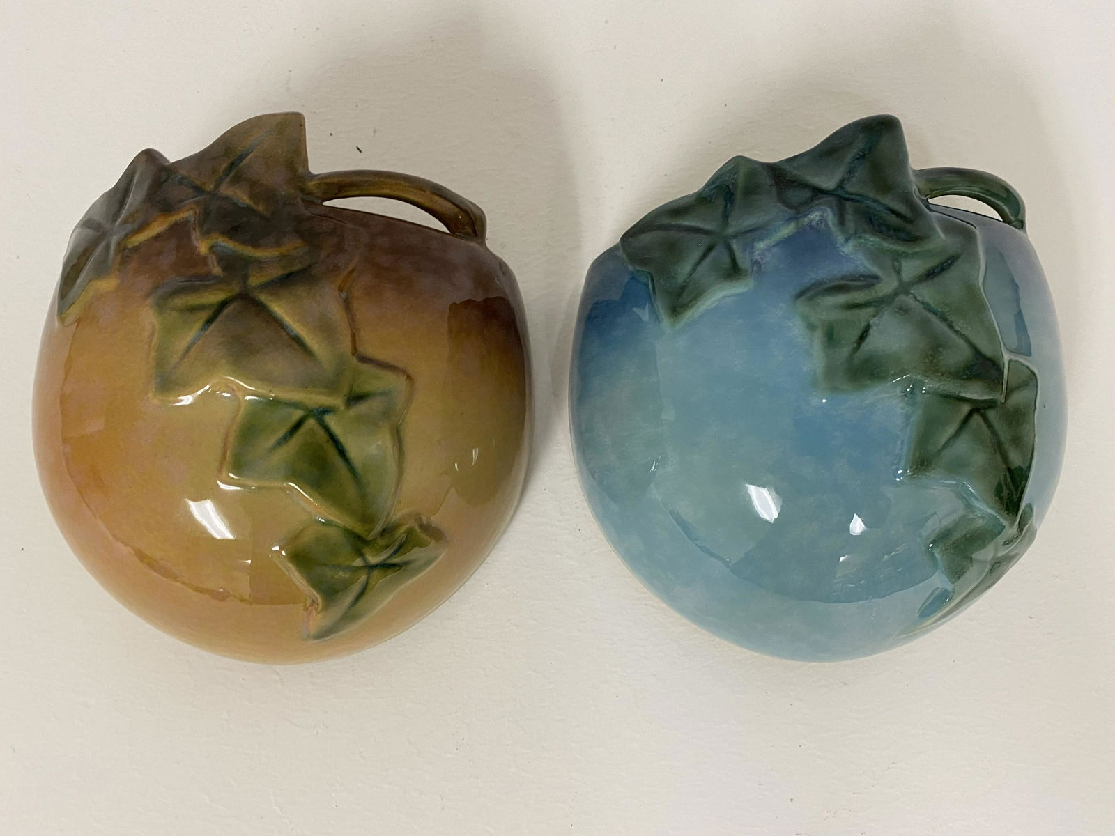 Pair Roseville Pottery Wall Pockets (1 of 1)