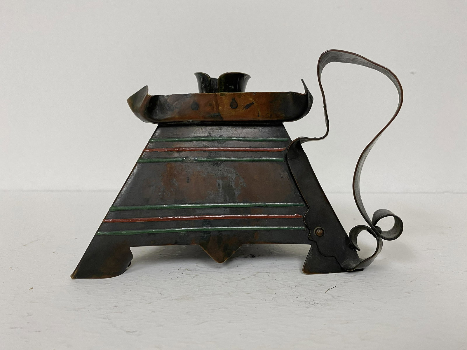 Arts & Crafts Shop: Candleholder w/Buffalo, NY Hallmark. 4" tall