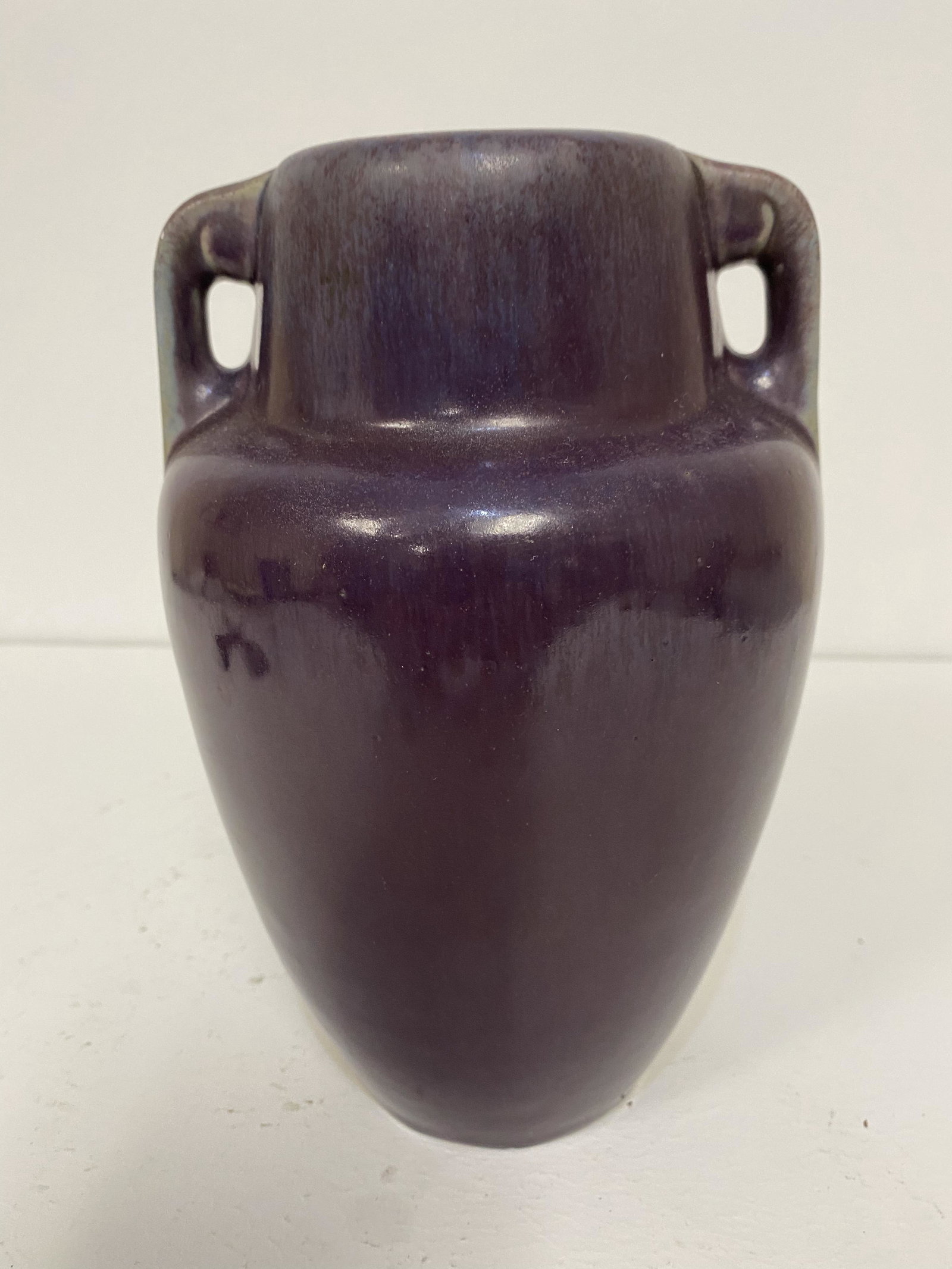 Fulper Pottery: Purple with Original Sticker 8 7/8"