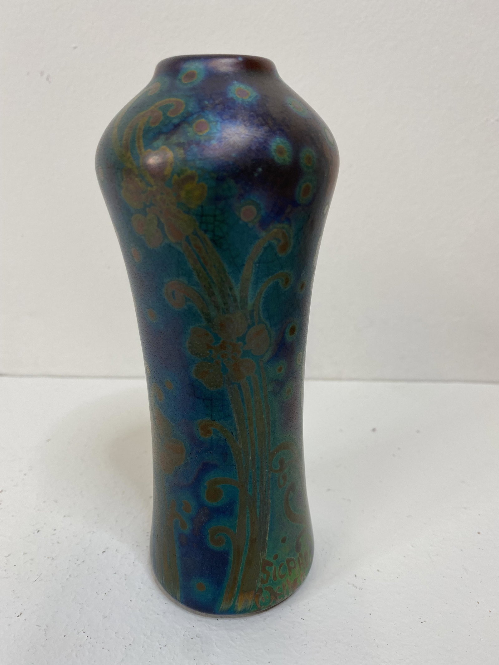 Weller Pottery: Sicard vase Nice Firing 5 3/4" tall