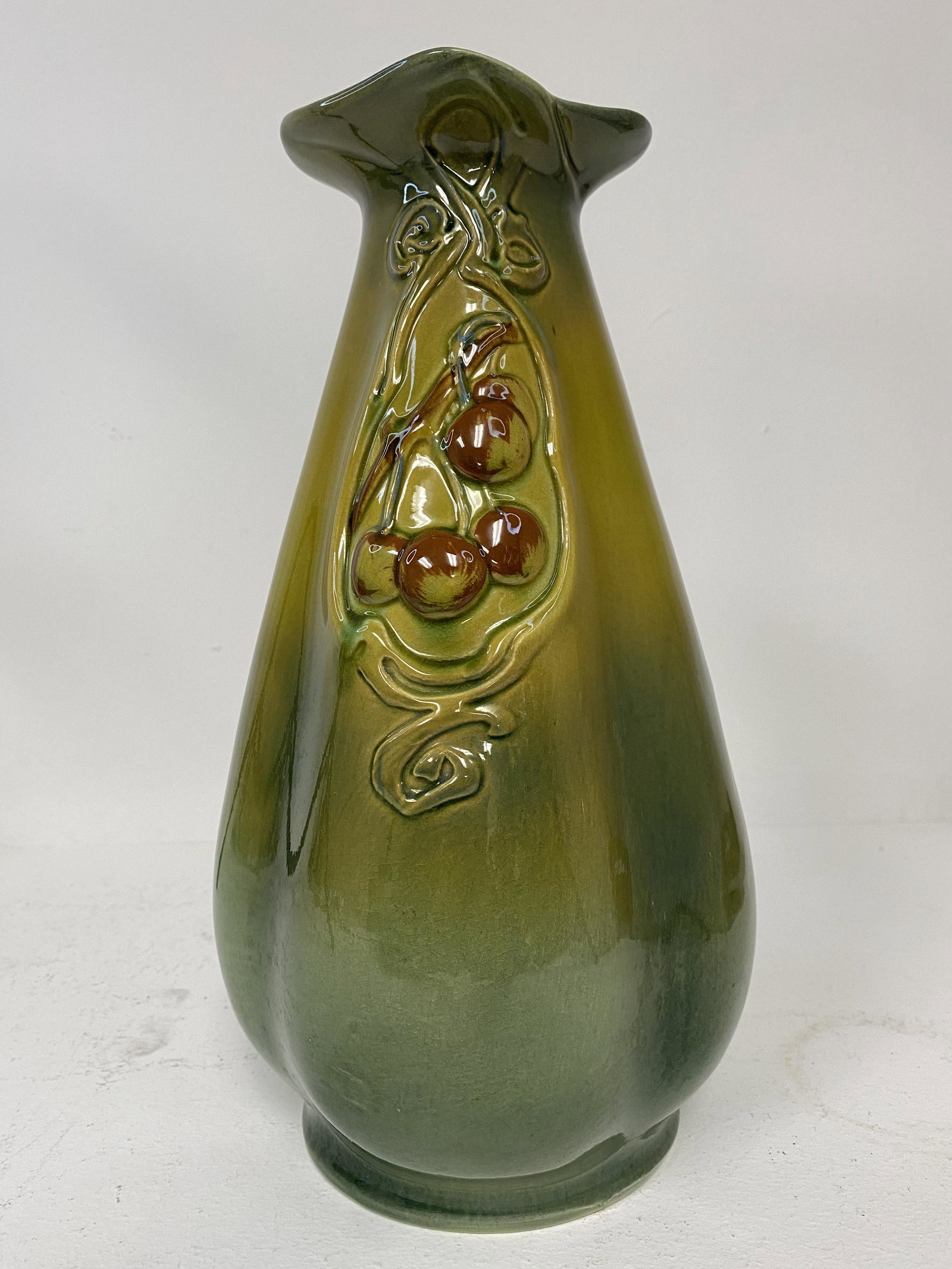 Weller Pottery: Large Floretta marked B12 11 5/8" tall