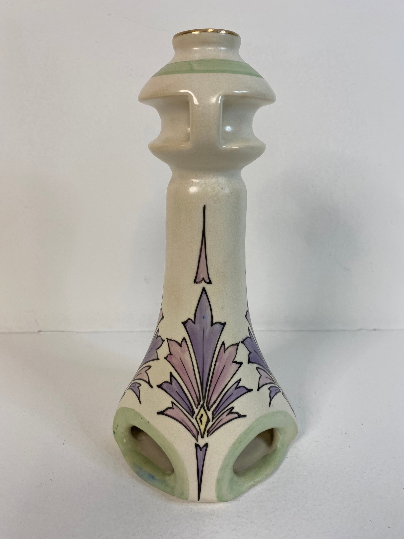 Roseville Pottery: Persian candle holder 9 1/2" tall