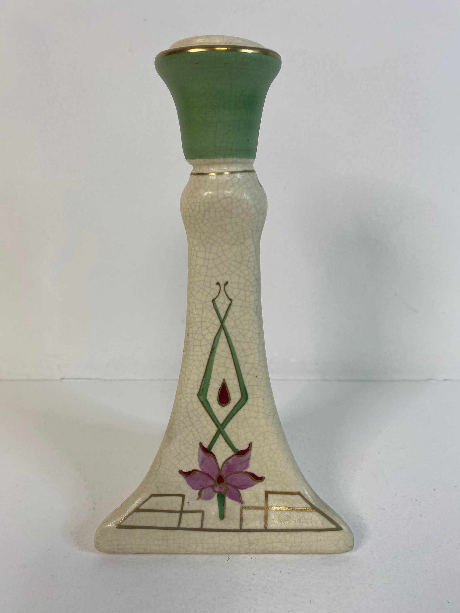 Roseville Pottery: Persian candle holder 9 1/2" tall