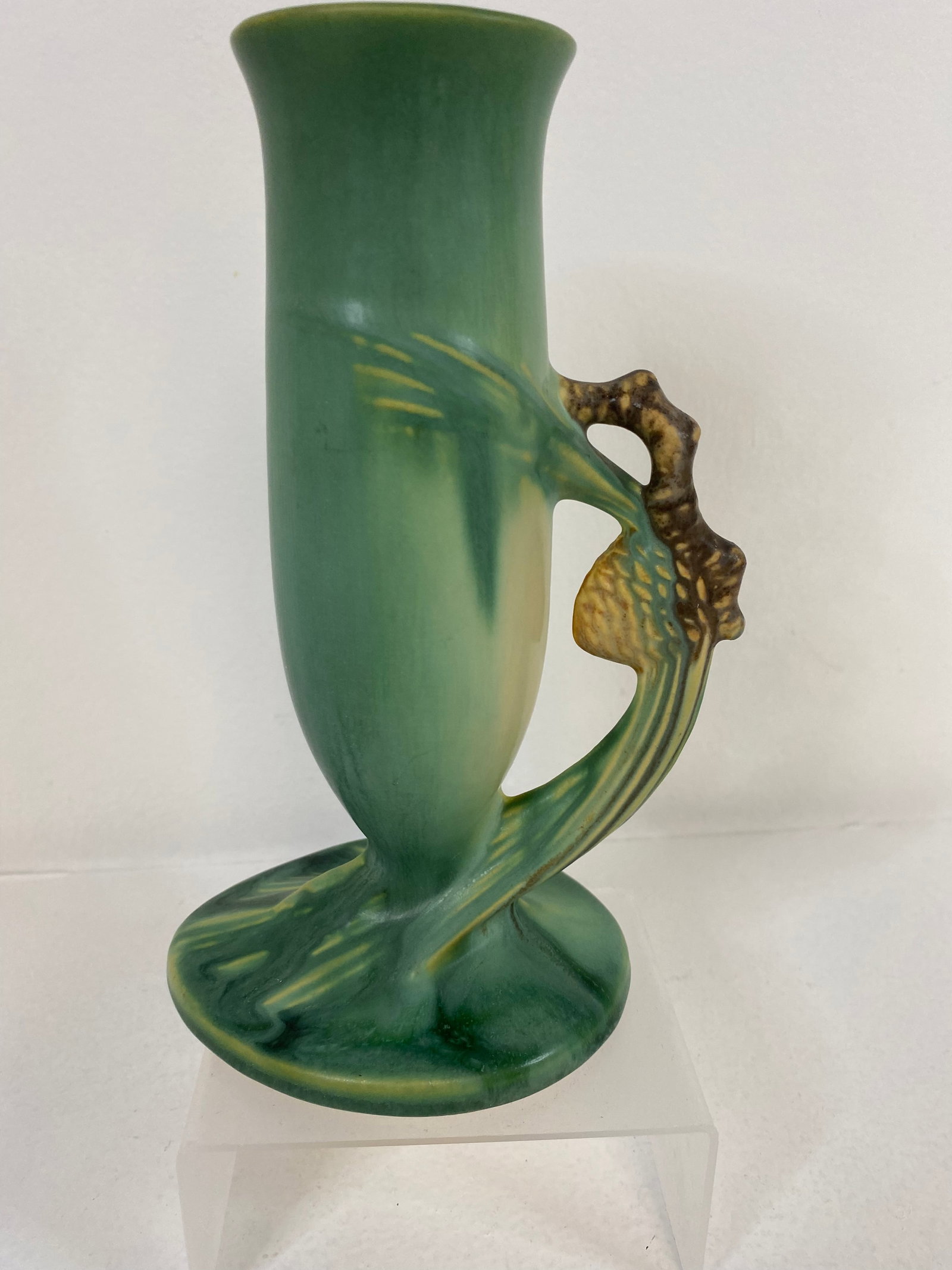 Roseville Pottery Pinecone: shape # 112-7" nice glaze 7 1/2" tall