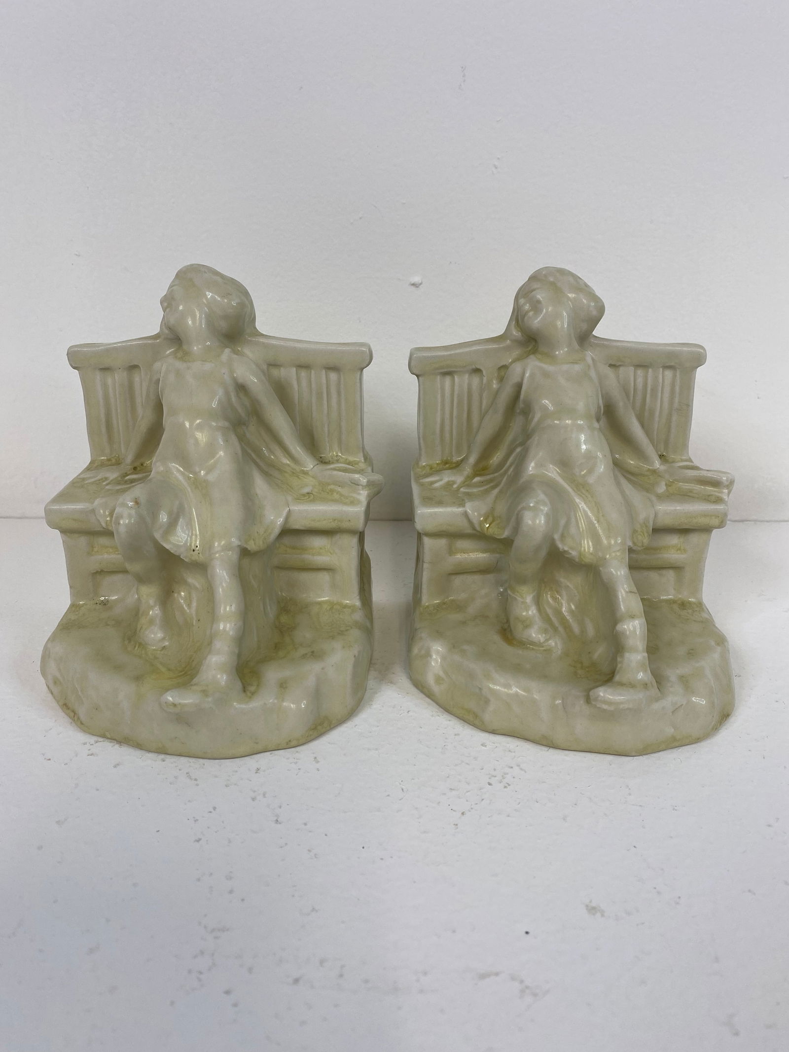 Rookwood Pottery Bookends: Production #2446 this pair of bookends were made in 1920