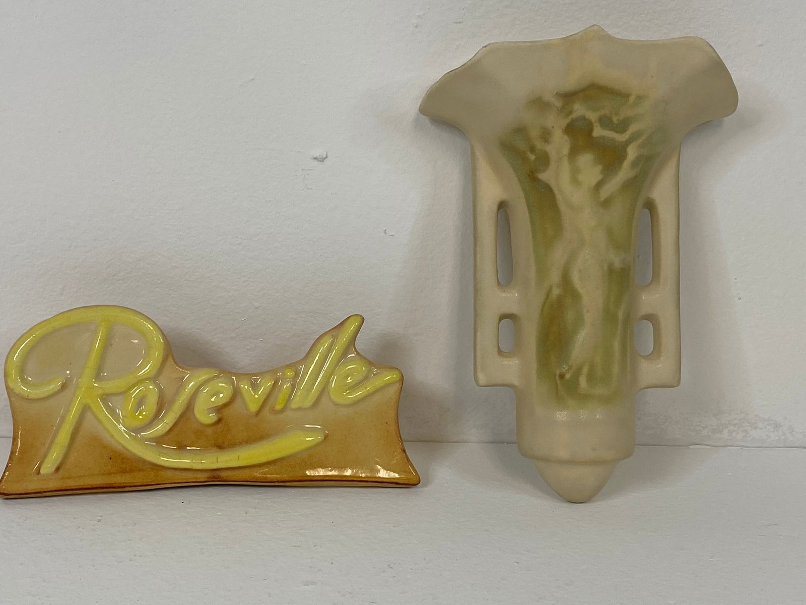 Roseville Pottery: I know these are reproductions but If you cant afford the real thing or just want to study them so you don?t wind up paying a high price for a repro